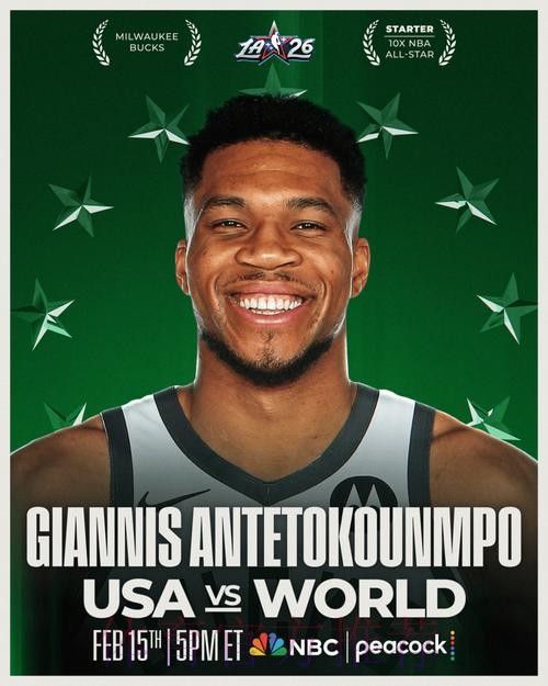 字母哥：我的目标之一就是10次入选全明星，我已经实现了